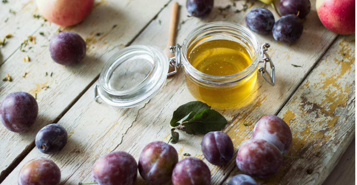 Grilled Fruit with Honey